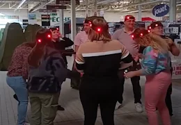 Soirée Lasergame dans un magasin Cora